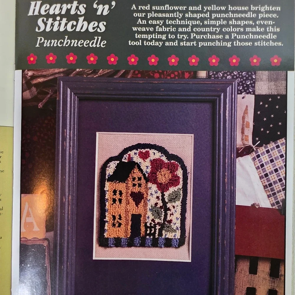 Cross Country Stitching April 2006 Cross Stitch Patterns Primitive Folk Art OOP